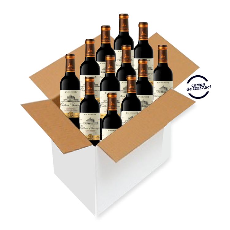Carton de 12 bouteilles de Vin Rouge - CHÂTEAU BARREYRES - 37,5 CL