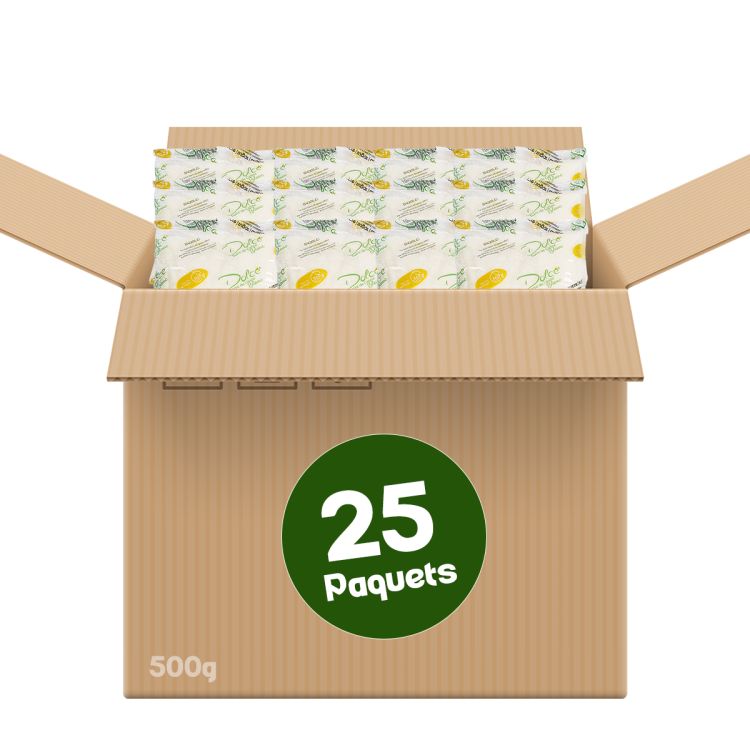 Carton de 25 sachets de sucre en poudre Dolcé 500G