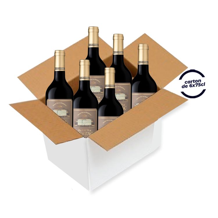 Carton de 6 bouteilles de Grand Vin de Bordeaux - Les hauts de LESTAC - HAUT MEDOC - 75 cl 