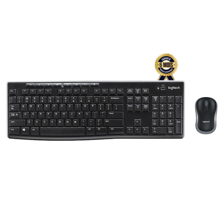 Logitech MK270 2.4 GHz Wireless AZERTY Keyboard and Mouse Multimedia keys - price Cameroon