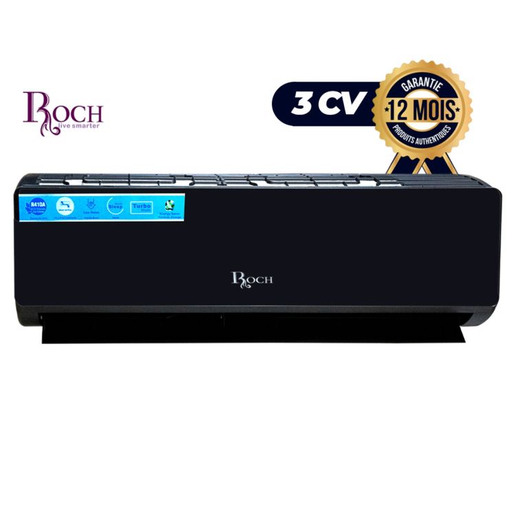 ROCH Split Air Conditioner - 3 HP Black Mirror at Glotelho