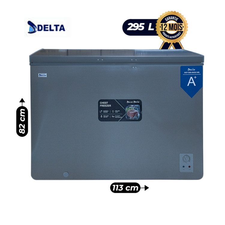 Delta 295 Litre Chest Freezer - DCF-300-INOX-WB - Energy rating A+ - price Cameroon