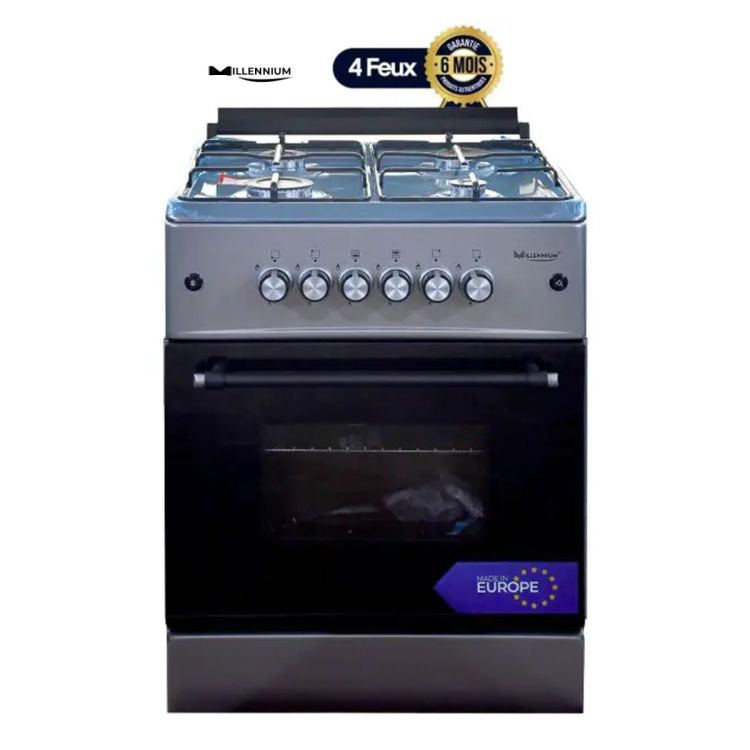 Cuisinière à  gaz 4 foyers inox - 10-prix-en-fcfa-cameroun- Glotelho 