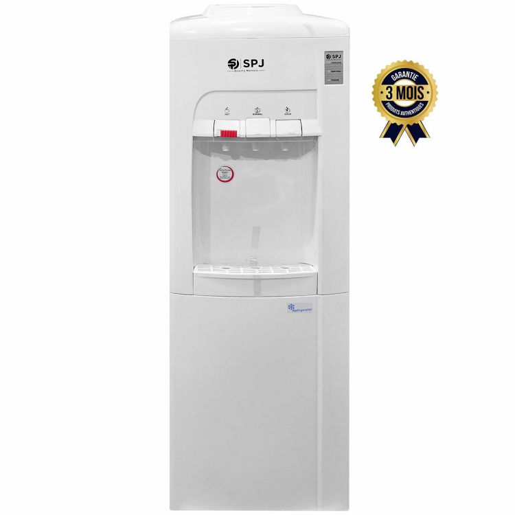 Distributeur d'eau  Chaude et Froide - SPJ - Avec Mini Réfrigérateur Intégré | Glotelho Cameroun
