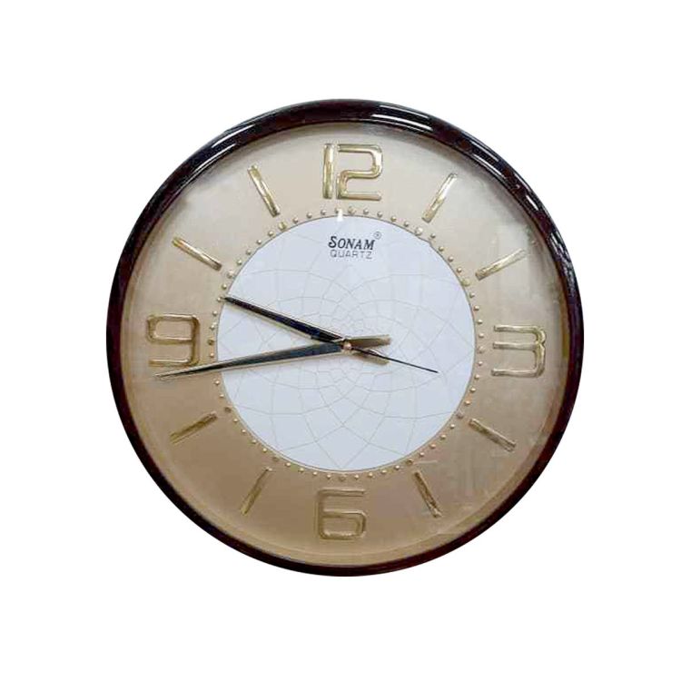 Wall Clock - Sonam - Round Shape - Analogue Display - Plastic| Glotelho Cameroon