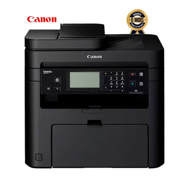 Multifunction monochrome laser printer - Canon - i-SENSYS- 23 ppm - Flatbed scanner + ADF - USB/Ethernet/Wi-Fi - 737 cartridge - Windows/Mac/Linux compatible - 6-month warranty