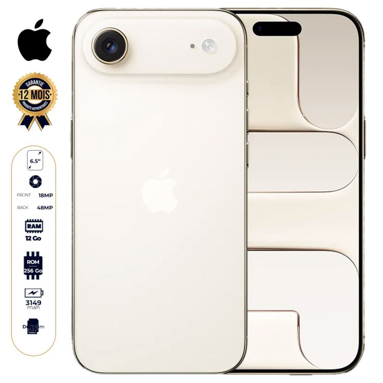 iPhone 17 Air - 256 Go prix Cameroun