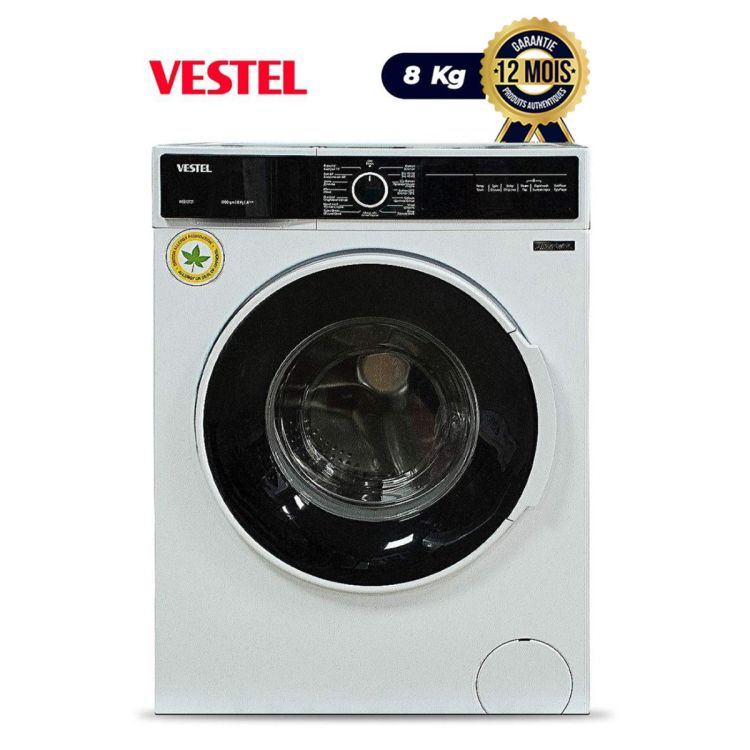 VESTEL Automatic Washing Machine - 8Kg - White