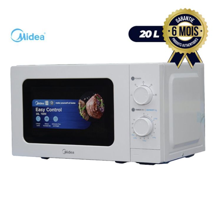   Micro Onde Midéa  - MM720C2GX-W - 20Litres - 06Mois. | Glotelho. Cameroun