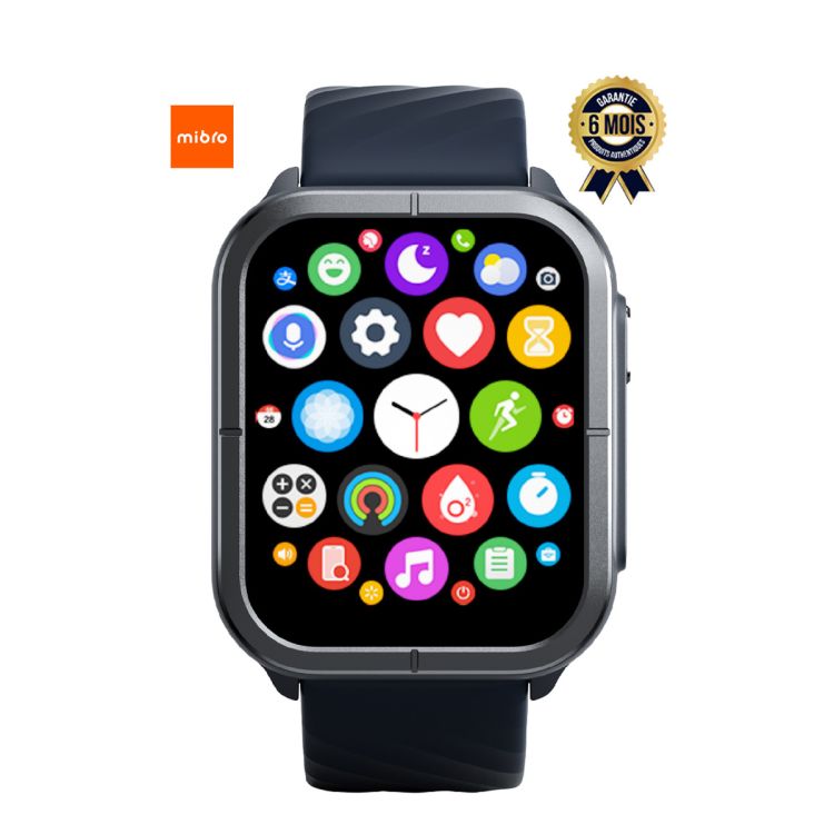 Montre connectée - Mibro watch C3 - 1,85" - Dual-core 2 in 1chip - Avec bracelet de rechange  (Prix en fcfa) | Glotelho Cameroun