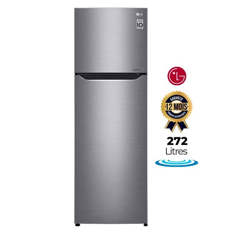 Réfrigérateur combiné LG - GN - G272SLCB - 272L - Gris  | Glotelho  Cameroun