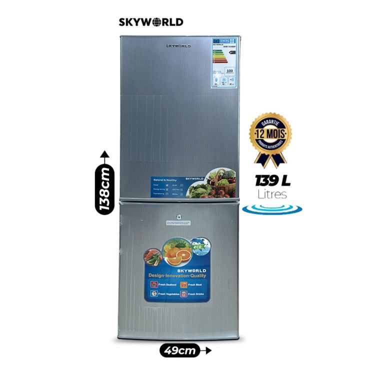 Combined Refrigerator - SKYWORLD - 139 Litres at Glotelho