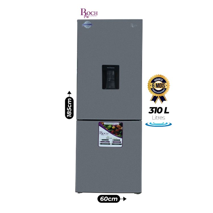 Roch combined refrigerator with water dispenser 310L - price Cameroon