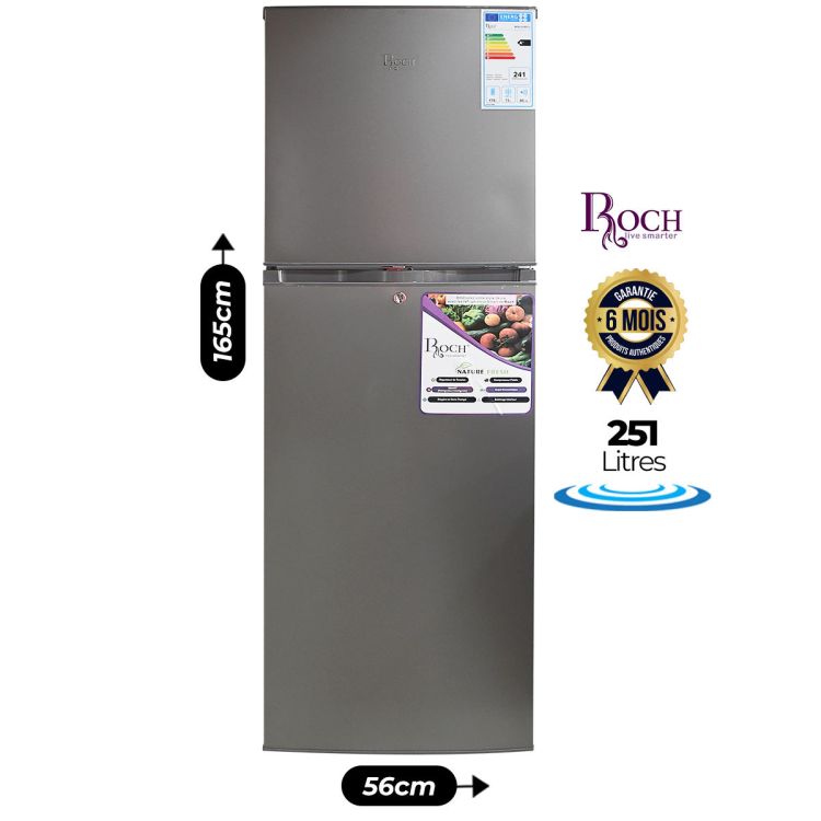 Roch double swing refrigerator - 251 liters Cameroon price in fcfa at Glotelho