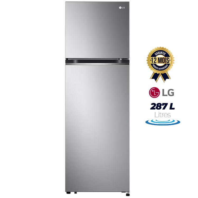 LG Double Door Refrigerator with Smart Inverter Compressor - 287 Litres - price Cameroon