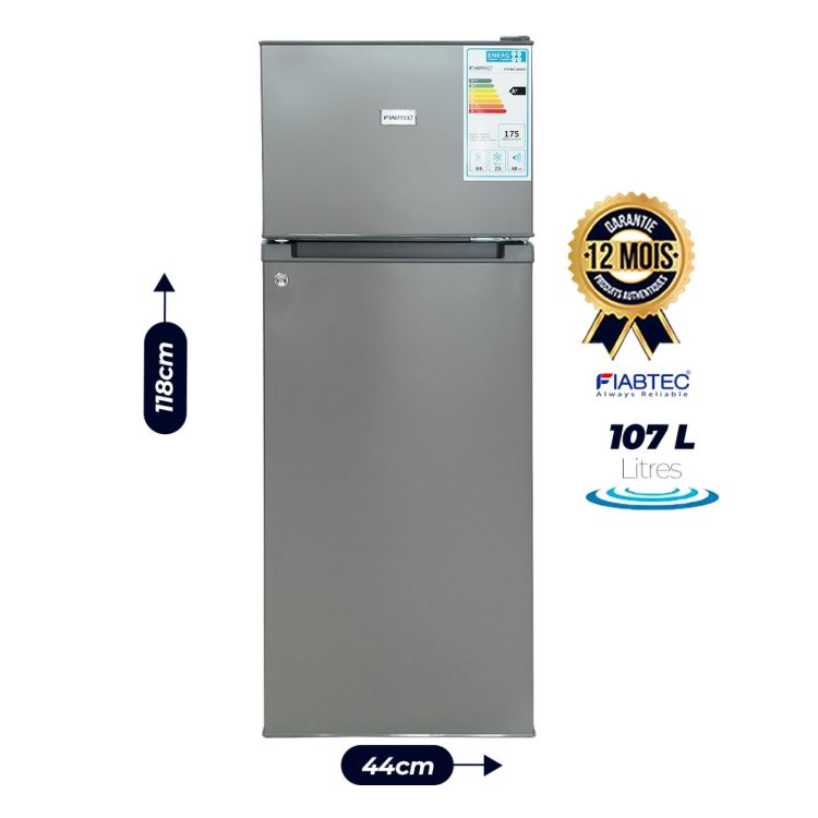 FIABTEC double door fridge - 107 Litres