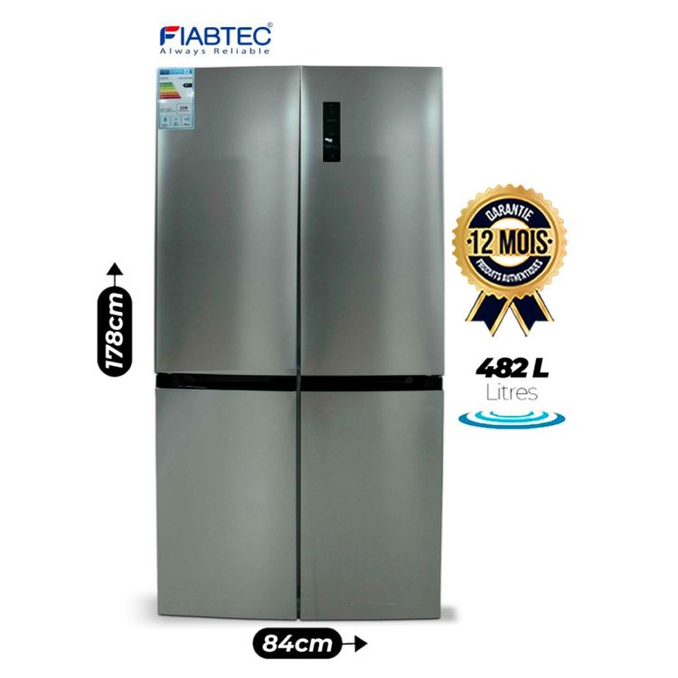 482-litre refrigerator with French door and double door panel