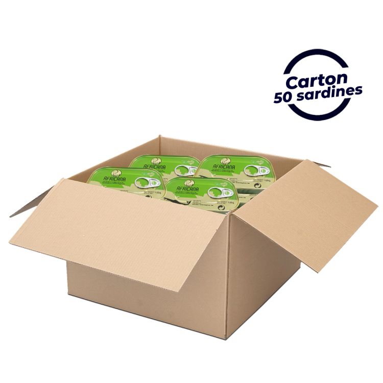 Africana spicy sardines - box of 50 - price Cameroon