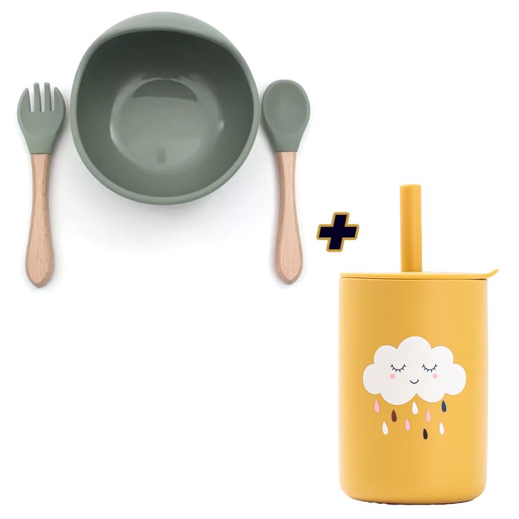 Set de Vaisselle en Silicone pour Bébé 