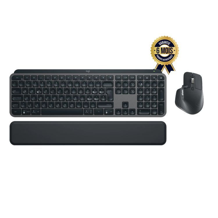 Souris sans fil performante Logitech MX Master 3S  + Clavier anglais sans fil  Logitech | Glotelho Cameroun