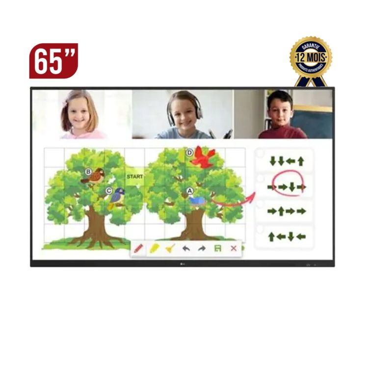 Tableau blanc interactif multi-tactile 65