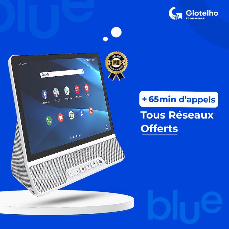 Téléphone Fixe Android - SQ LS300 + 65 min d'appels Tous Réseaux Offerts 