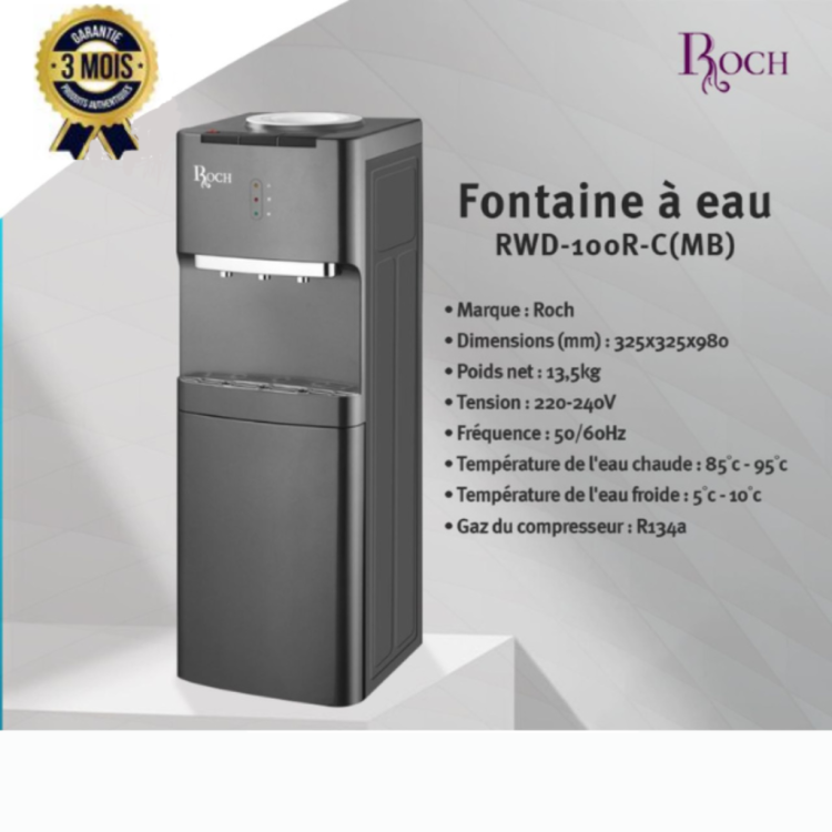DISTRIBUTEUR D'EAU ROCH -RWD-100R-C - 88L | Glotelho Cameroun