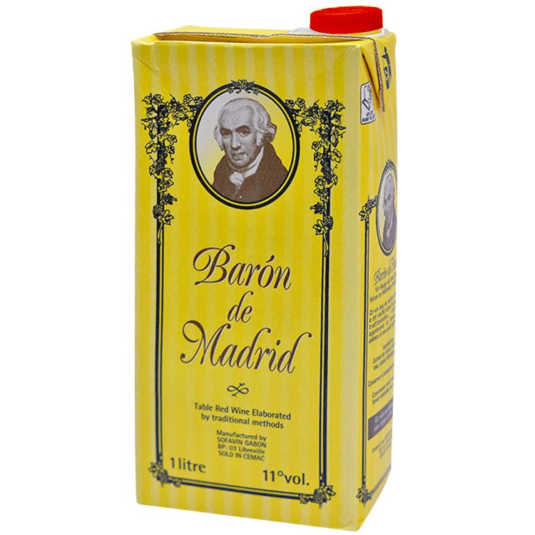 Vin Rouge - Baron de Madrid- Brique 1L - 11% - (Prix en fcfa) | Glotelho Cameroun