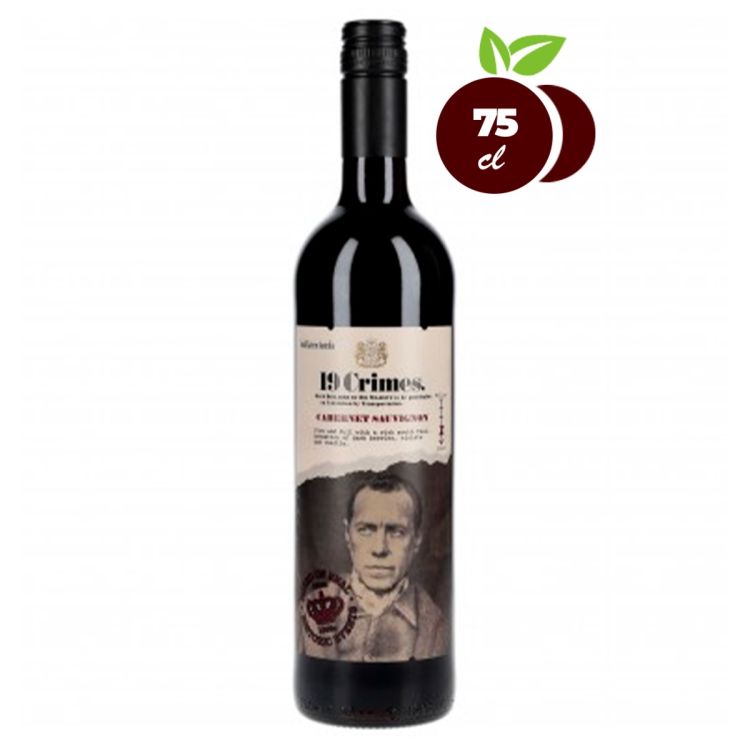 Vin Rouge 19 Crimes Cabernet Sauvignon - 75 cl; vendu au meilleur prix sur Glotelho Cameroun.