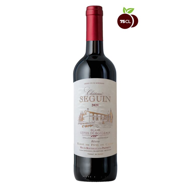 Vin Rouge Château Seguin Côtes de Bordeaux 2021 – Bouteille 75CL 
