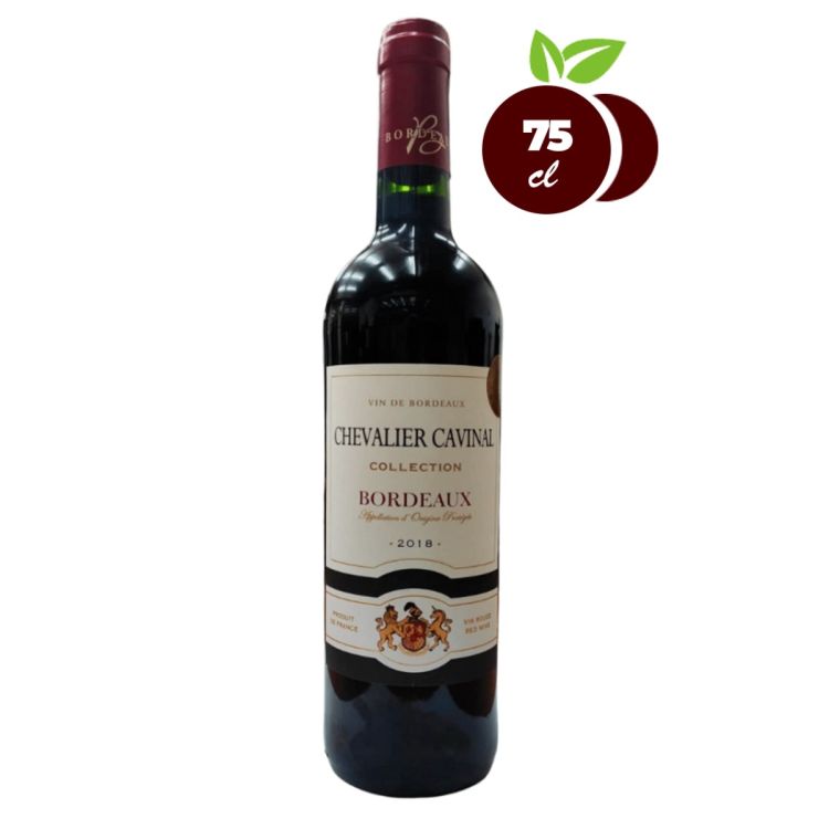 Vin Rouge Chevalier Cavinal Bordeaux - 75 cl, vendu au meilleur prix sur Glotelho Cameroun.