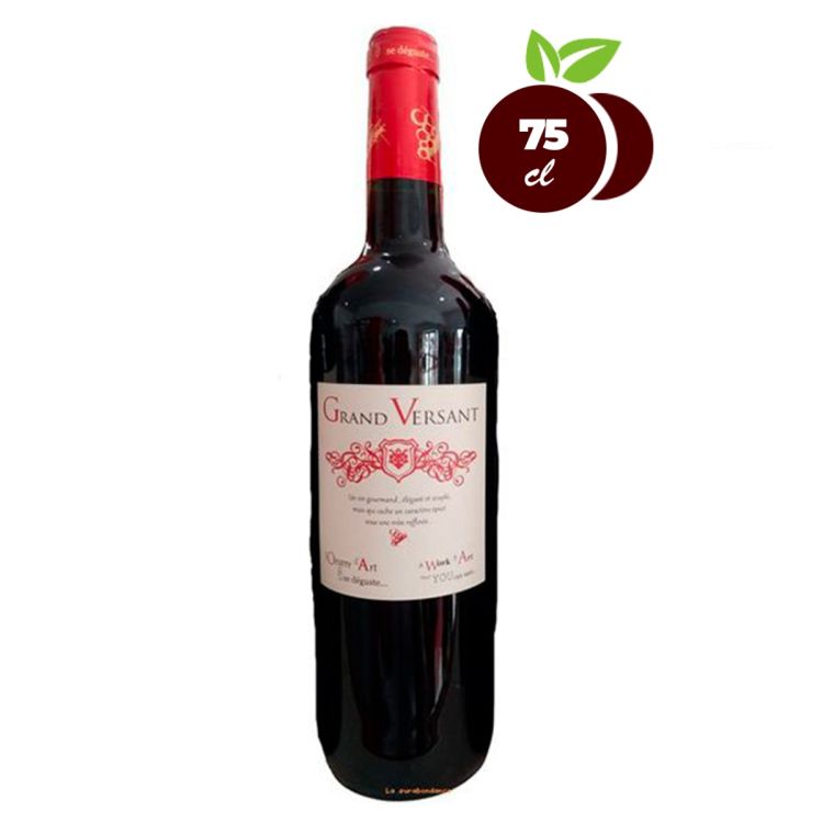  Vin rouge Grand Versant - bouteille de 75 cl, vendue au meilleur prix sur Glotelho Cameroun.