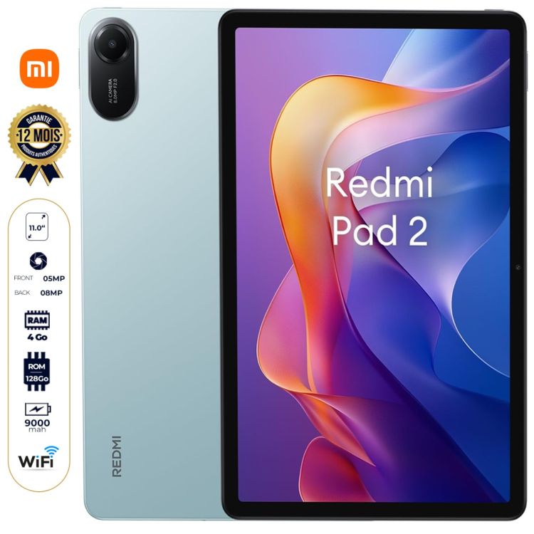 Xiaomi Redmi Pad 2 Wi-Fi avec 128 Go sur glotelho
