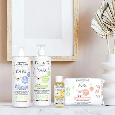 Evoluderm - Gamme Tendresse avec Bébé – Routine Soin Bébé (4 produits)