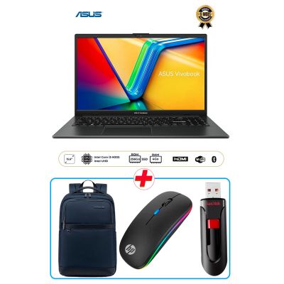 Pack Ordinateur Portable ASUS + Sac à dos bleu + Souris sans fil + Clé USB 128 Go, meilleur prix au Cameroun. 