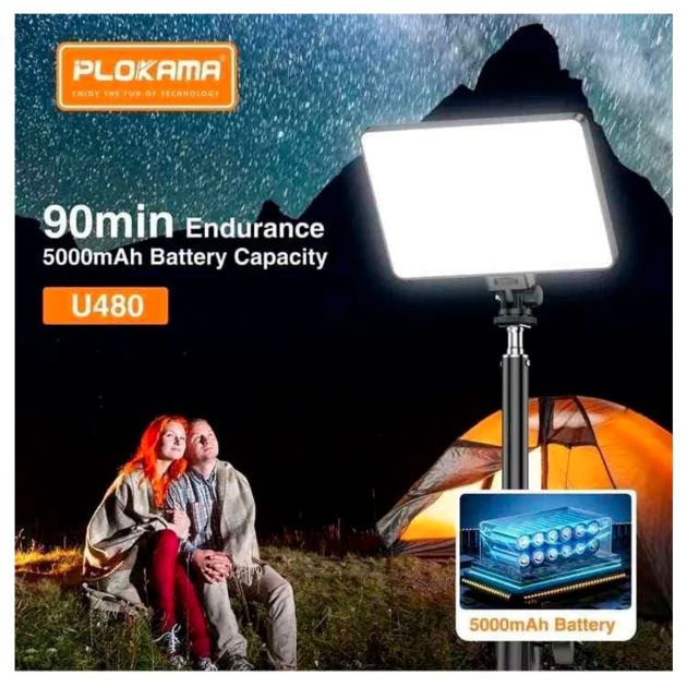RGB LED Vidéo Light Stick Baguette, Obeamiu 2600-9600K Éclairage de Photographie de Studio, Batterie de 5000mAh pour Youtube/Peinture/Vlog/Diffusion en Direct/Auto-Diffusion