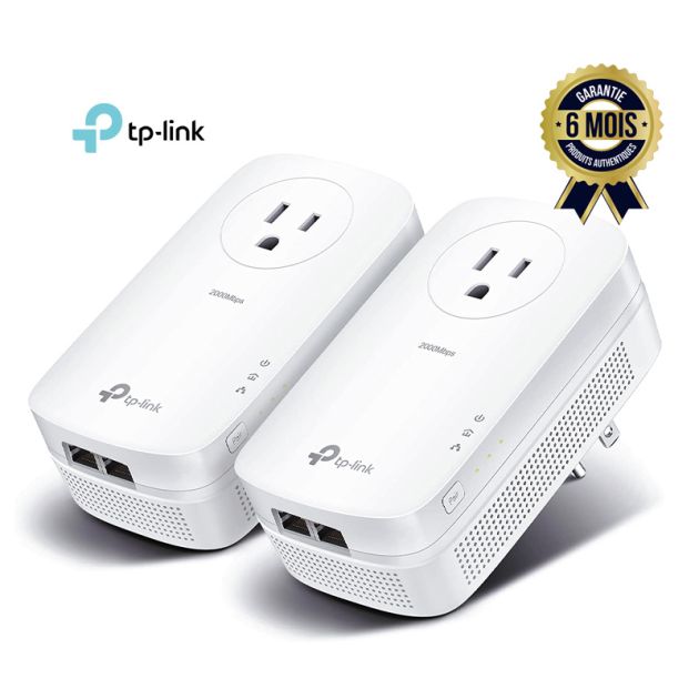 TL-PA4010P TKIT Kit de 3 Adaptateurs CPL AV600 avec prise, cpl 3 adaptateurs - o