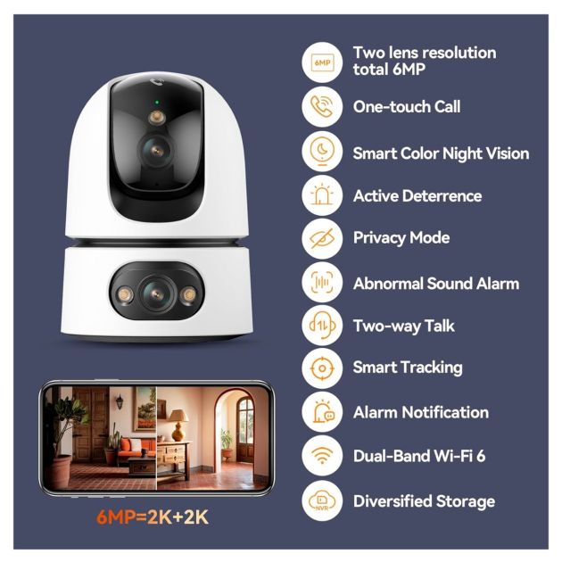 Caméra Corporelle WiFi HD 1080P – 2MP Grand Angle + Vision Nocturne – Batterie 900 MAh