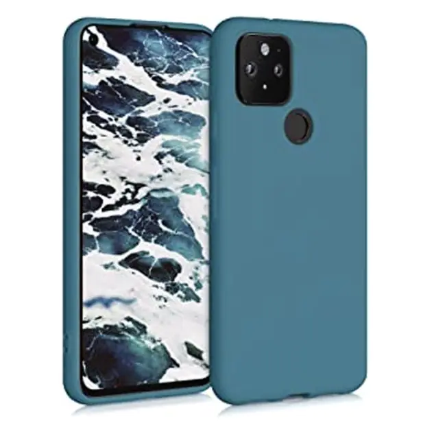 Coque Silicone Avec Dragonne Pour Google Pixel 5 - Kwmobile - Anti-chocs - Neuf Sous Blister