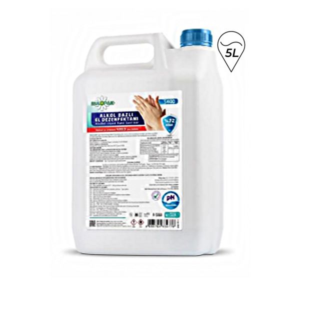 Désinfectant pour les mains à base d'alcool Rulopak - 800011 - 5 Litres