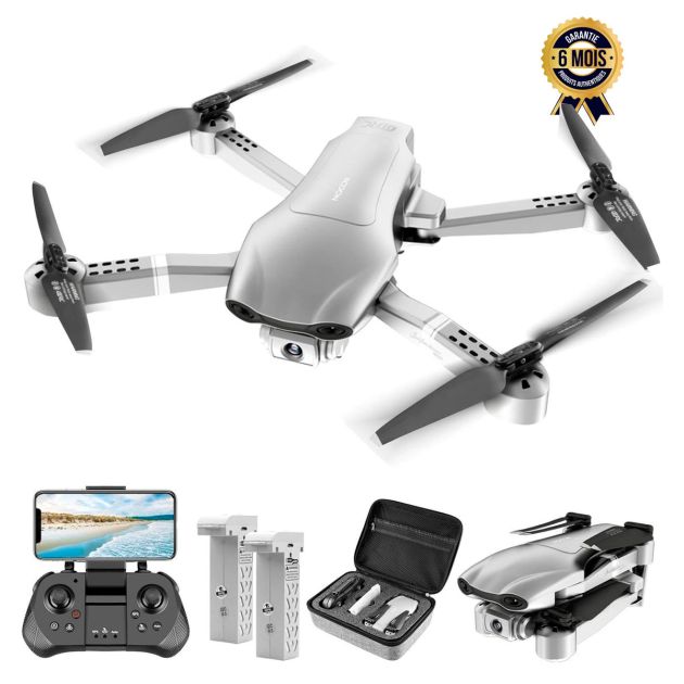 Drone I3 Max Avec Caméra 4K, GPS, 5G, Angle 150°, Retour Au Point De Départ, 3 Batteries