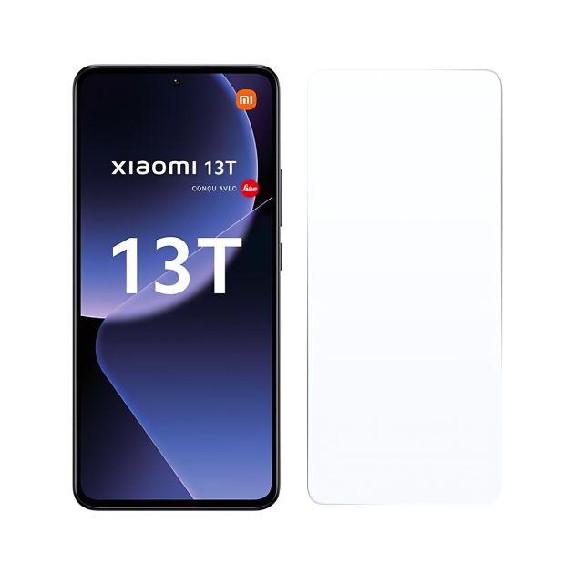 SGV Couvercle Batterie Xiaomi Mi 13T / 13T Pro – Verre Caméra + Logo + CE, Noir OEM