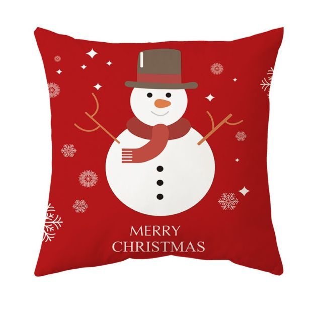 LOMOHOO Lot de 4 Housses de Coussin de Noël avec Bonhomme de Neige, Renne, Gants et Sapin de Noël (Gris, 40 x 40 cm LOMOHOO Lot de 4 Housses de Coussin de Noël avec Bonhomme de Neige, Renne, Gants et Sapin de Noël (Gris, 40 x 40 cm