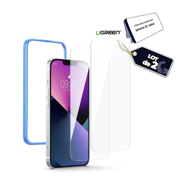 Coque Arrière Avec Cadre Pour IPhone 13 Pro Max - Or - Verre Trempé - Pièce Professionnelle