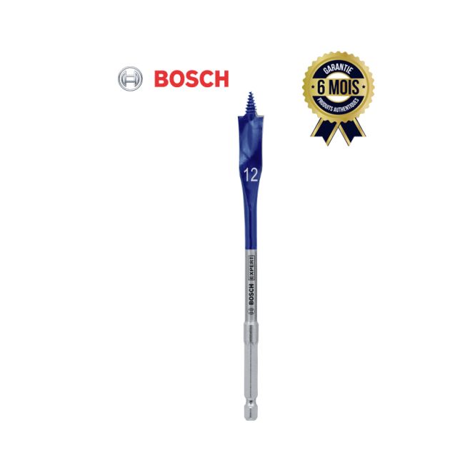 Bosch Professional 1x Mèche plate Self Cut Speed (Bois, avec queue six pans 1/4 12 mm Longueur 400 mm, Accessoire Perceuse à percussion Bosch Professional 1x Mèche plate Self Cut Speed (Bois, avec queue six pans 1/4 12 mm Longueur 400 mm, Accessoire Perceuse à percussion