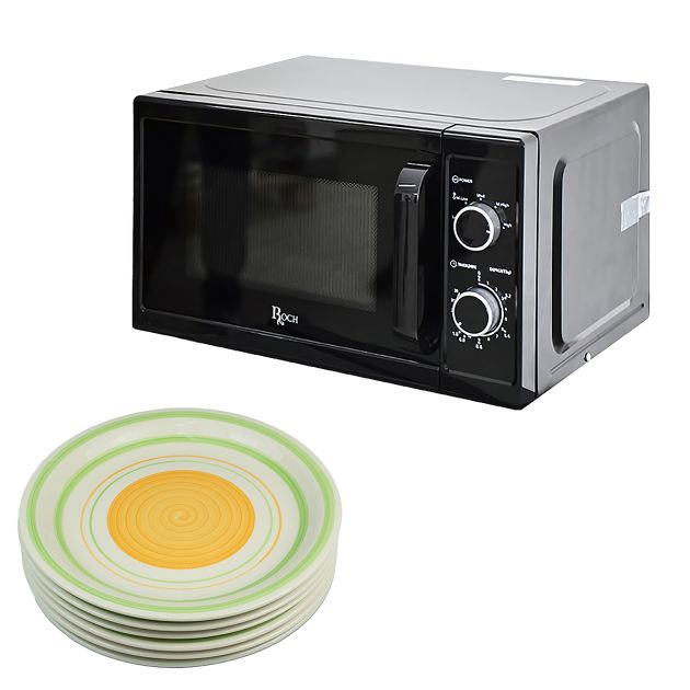 Ensemble Petit électroménager 3 Pièces : Micro-ondes 700W, Bouilloire 3kW, Grille-pain 2 Fentes