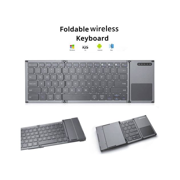 Clavier Bluetooth multi-connexion AZERTY iSync de Novodio Clavier Bluetooth multi-connexion AZERTY iSync de Novodio