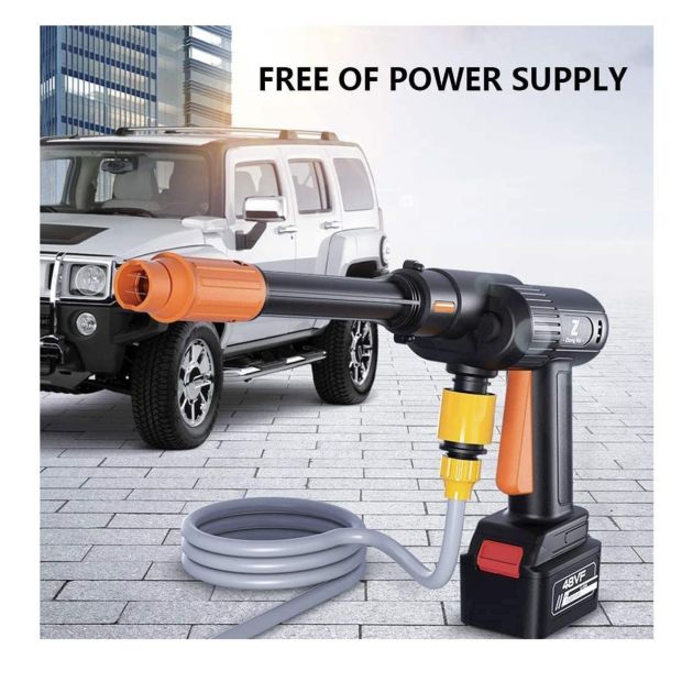 Hydro Blast Nettoyeur Haute Pression Sans Fil, Mobile, Avec 2 Batteries, Pour Le Nettoyage De Balcon Et De Voiture, Avec Buse Multifonction 6 En 1