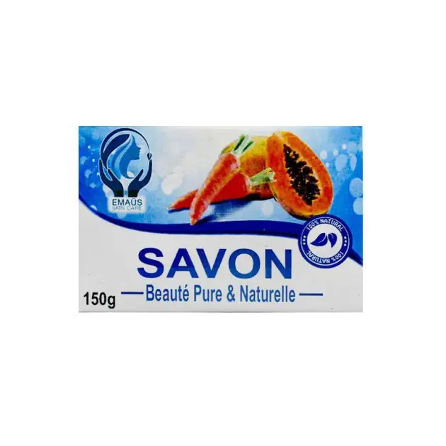 Savon éclaircissant DRIP à La Papaye Et Carotte - 100% Naturel, 165g, Nigeria, Pour Visage Et Corps