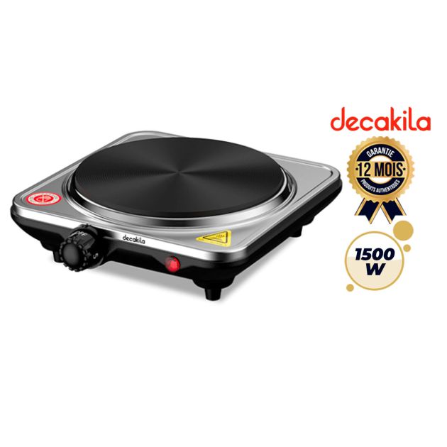 Plaque de cuisson électrique posable 1500w - 1 foyer - noire à partir de 32,99 € (juin 2026